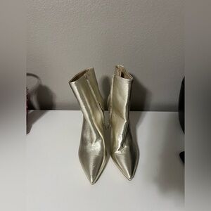 Marc Fisher Gold Heeled Booties